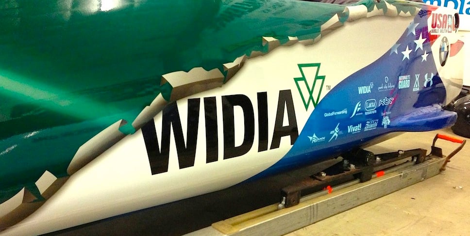 WIDIA en partners Fastenal en Hi-Speed Corp. in de (bobslee-)race